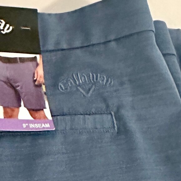 New Callaway Golf Shorts Size W40 Blue Opti-Dri Moisture Wicking Stretch Dressy - Picture 5 of 15
